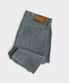 Straight Fit 5-Pocket Corduroy Pant in Slate Grey