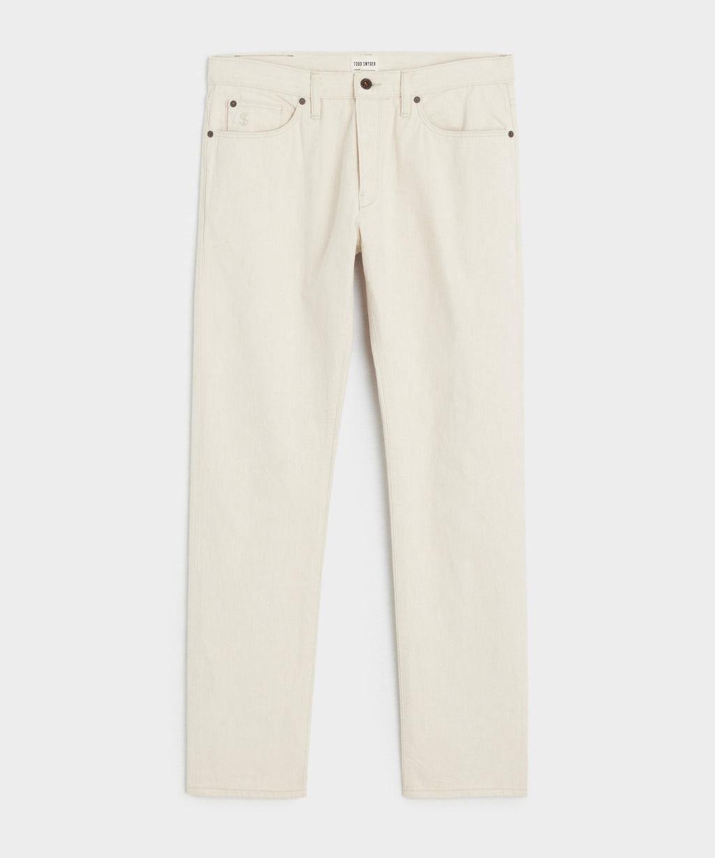 Slim Lightweight Japanese Selvedge Jean in Canvas
