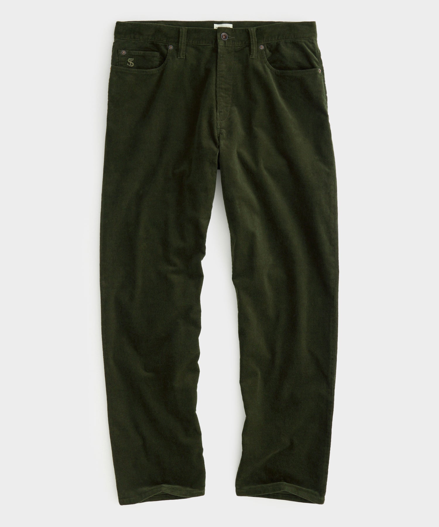 Relaxed Fit 5-Pocket Corduroy Pant in Olive