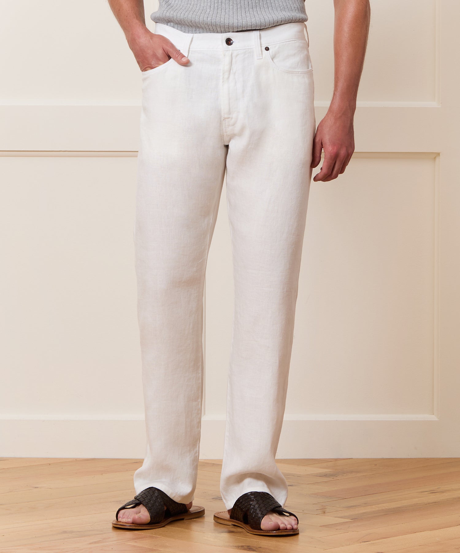 Straight Fit 5-Pocket Linen Pant – Todd Snyder