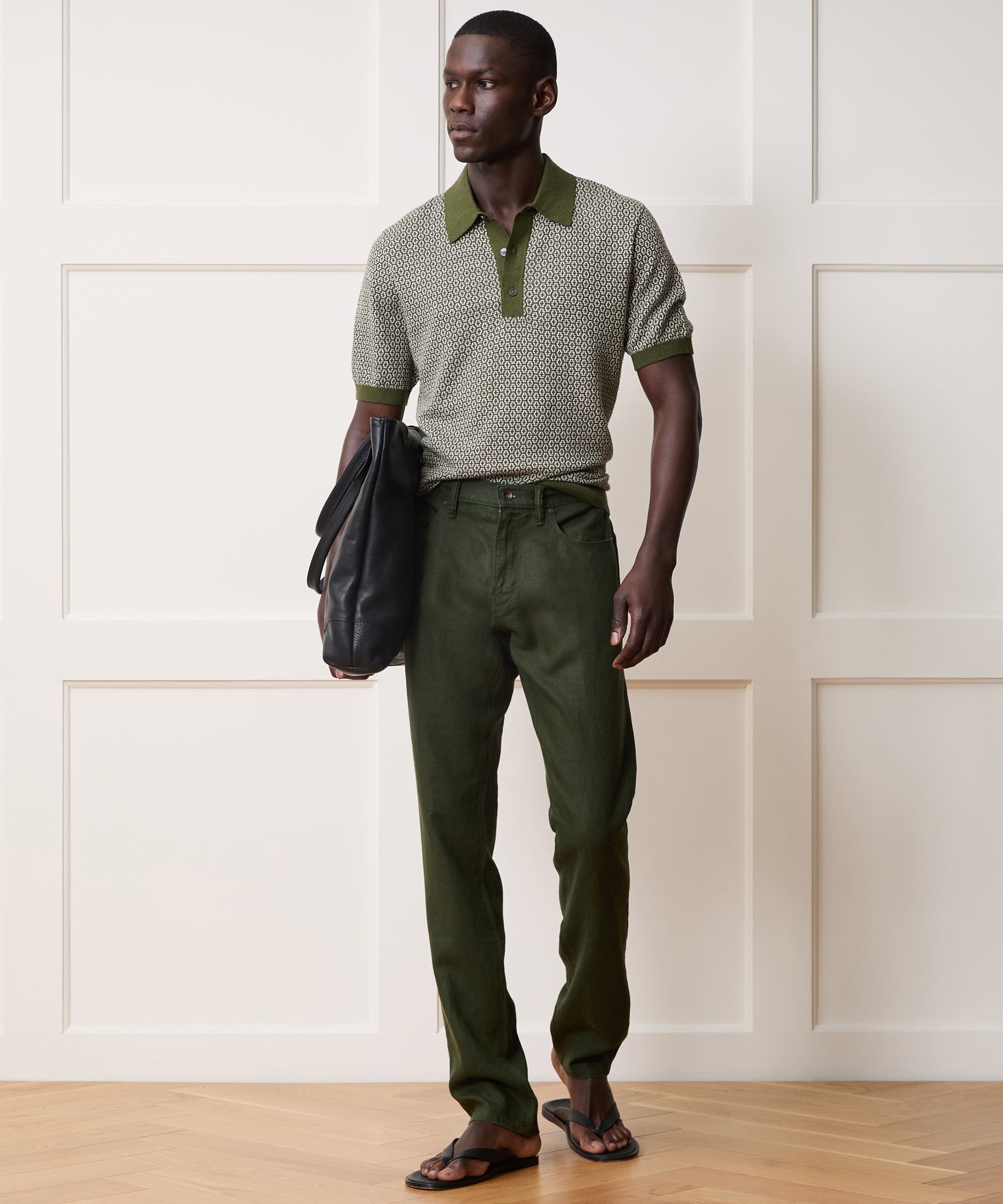 Slim 5-Pocket Linen Pant in Olive – Todd Snyder