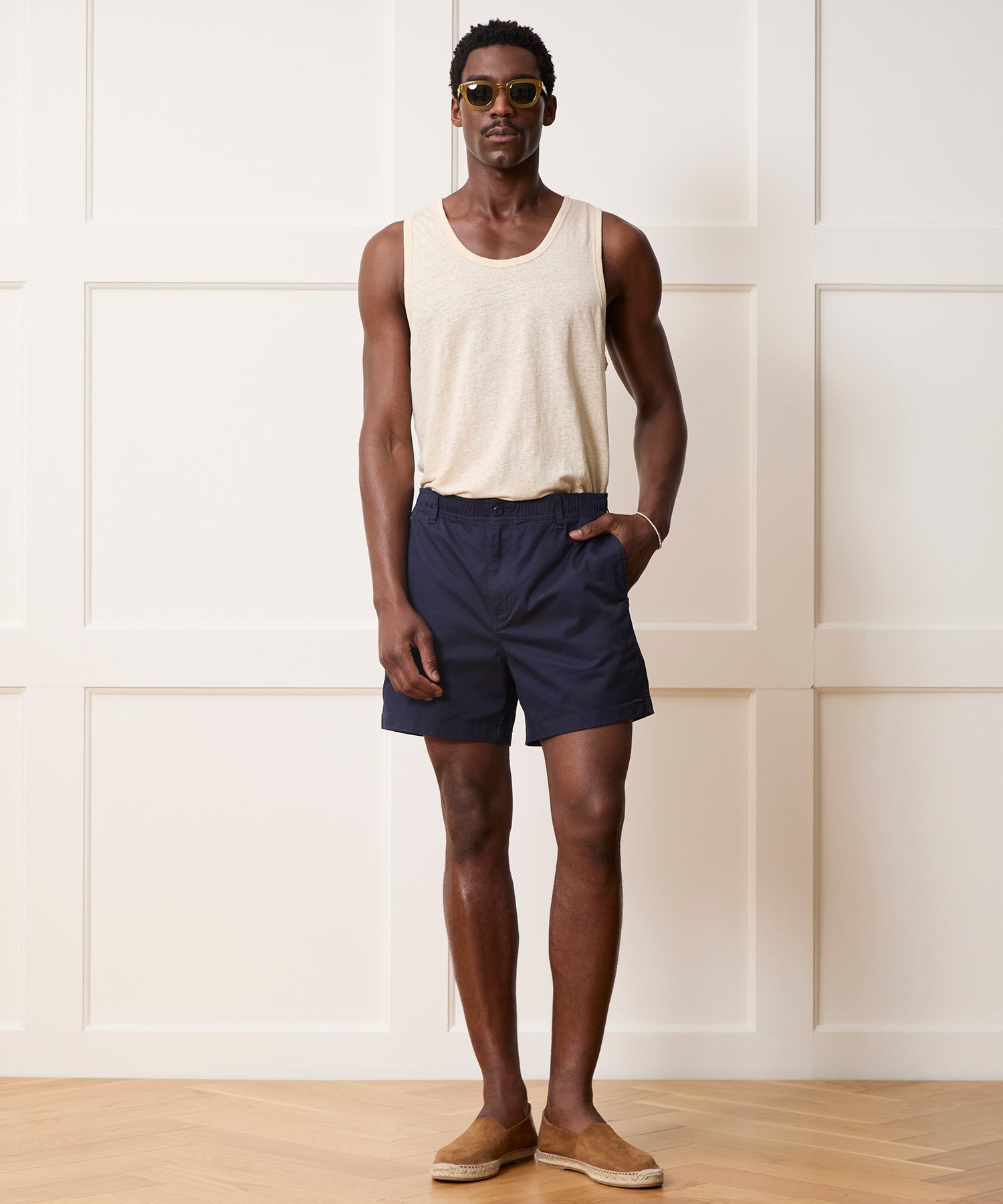 Linen Tank in Sand Dollar – Todd Snyder