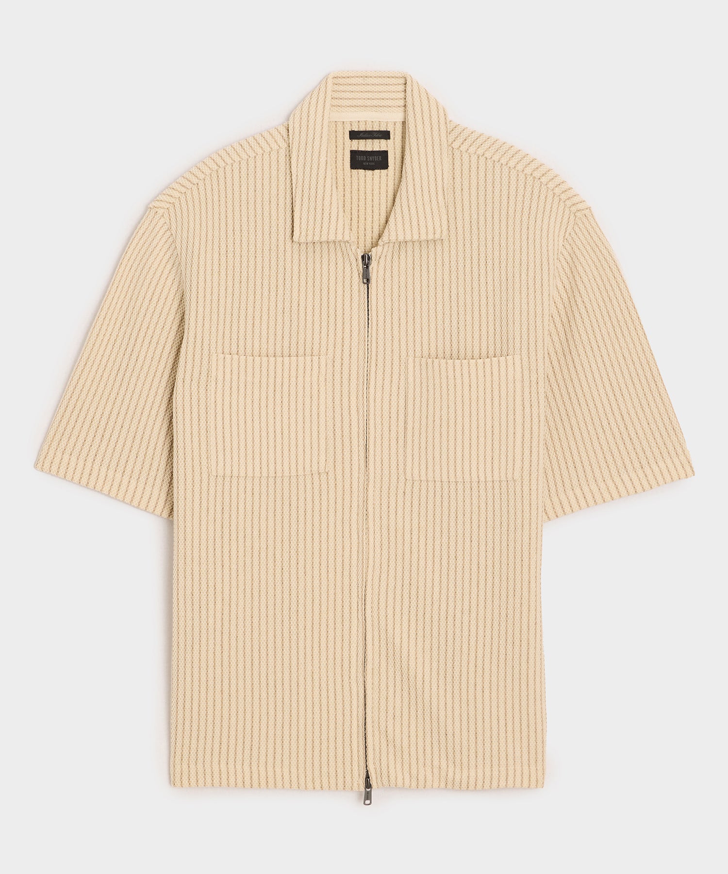 Striped Terry Polo in Light Blue Stripe – Todd Snyder