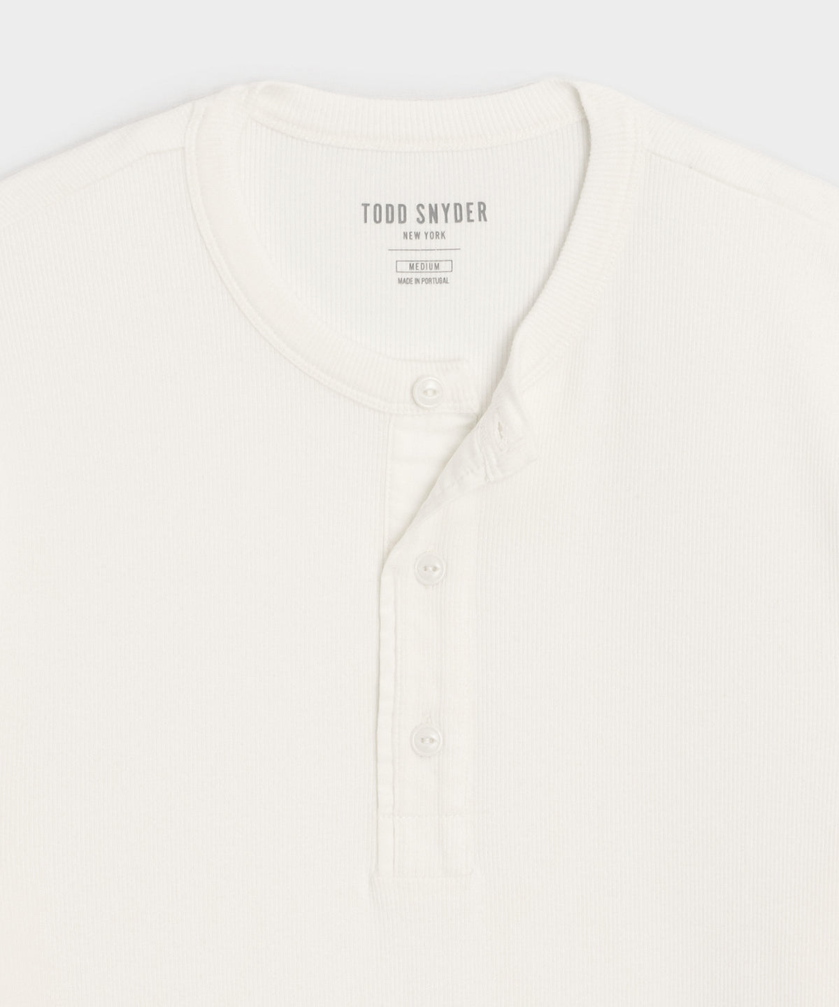 Ribbed Cotton Henley