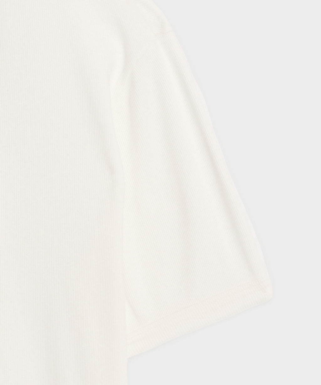 Ribbed Cotton Henley