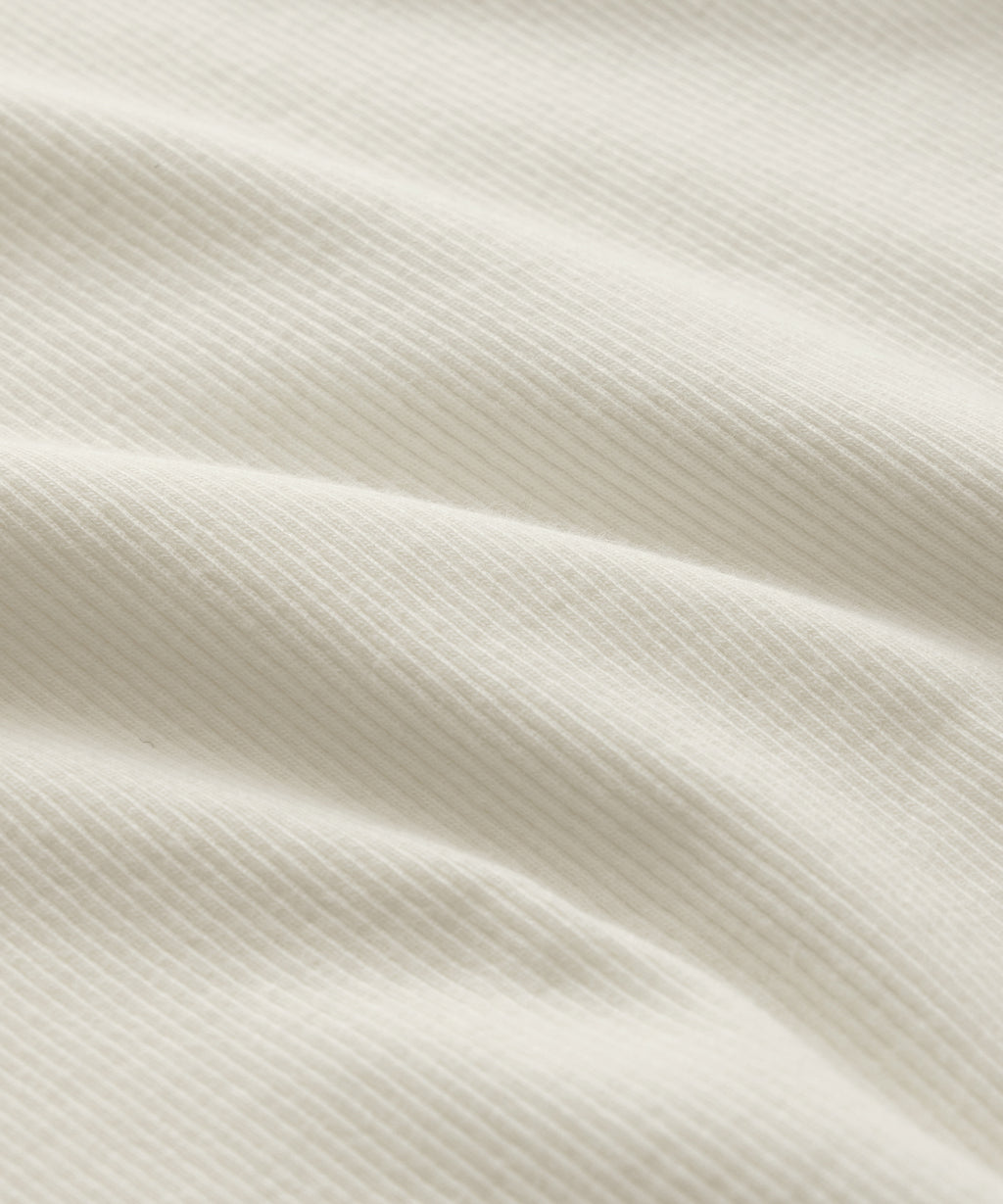 Ribbed Cotton Henley
