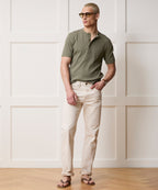 Ribbed Cotton Henley