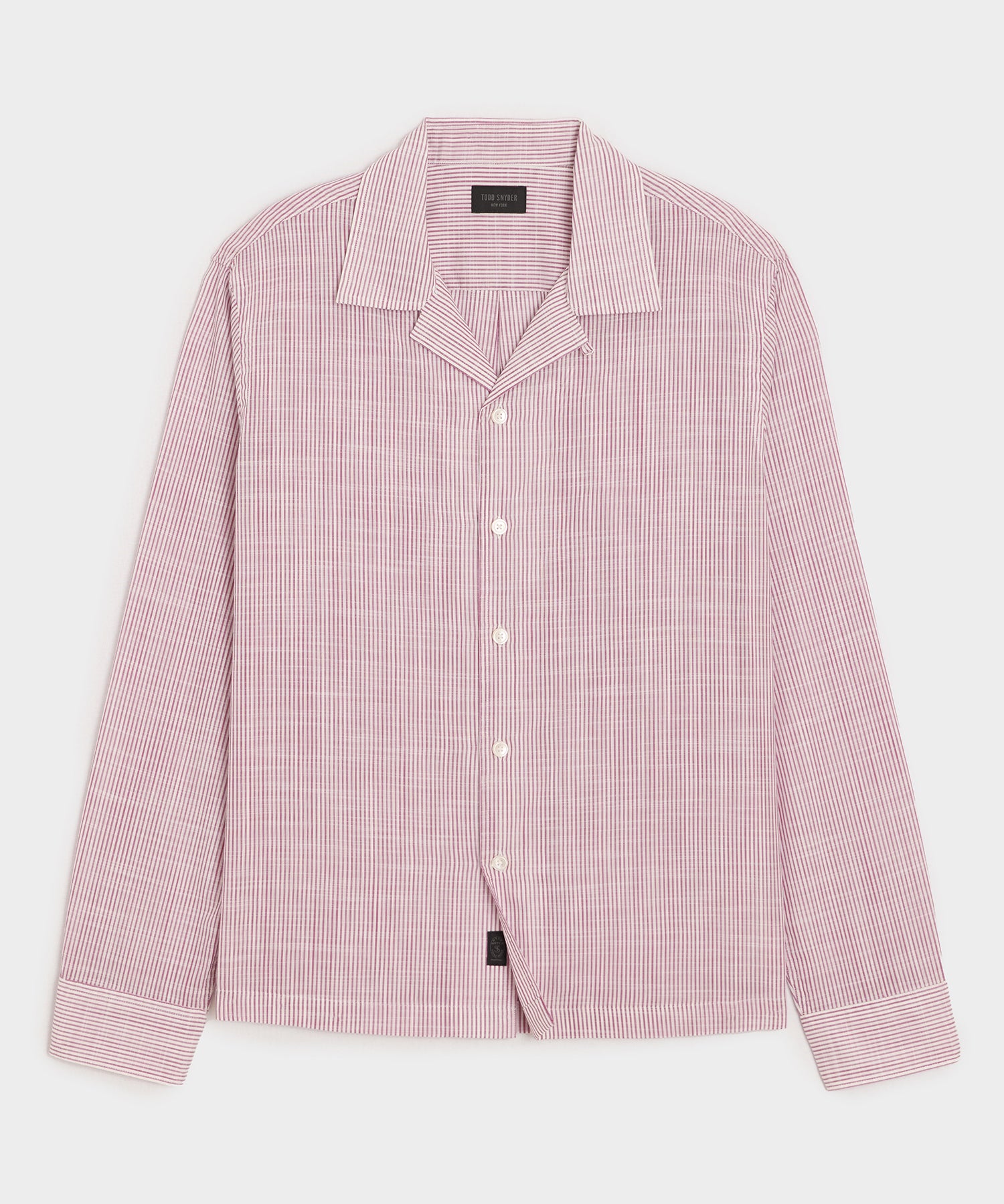 Brushed Poplin Camp Collar Shirt in Green Stripe – Todd Snyder