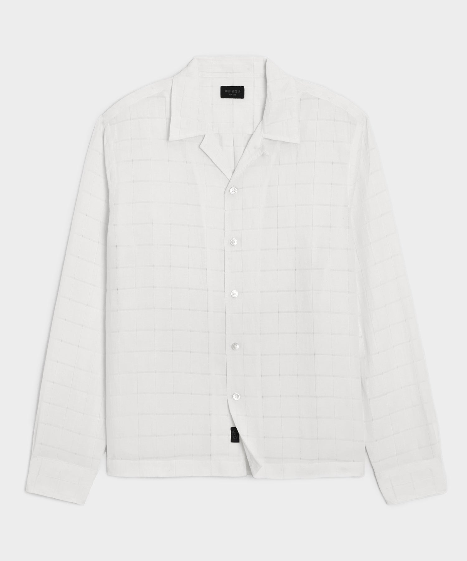 Brushed Poplin Camp Collar Shirt in White Stripe – Todd Snyder