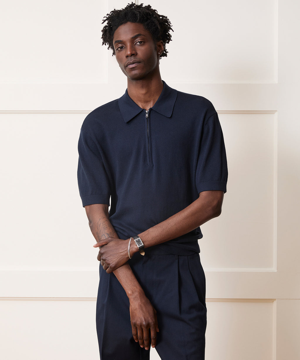 Kent Quarter-Zip Sweater Polo