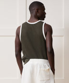 Tipped Luxe Mesh Tank