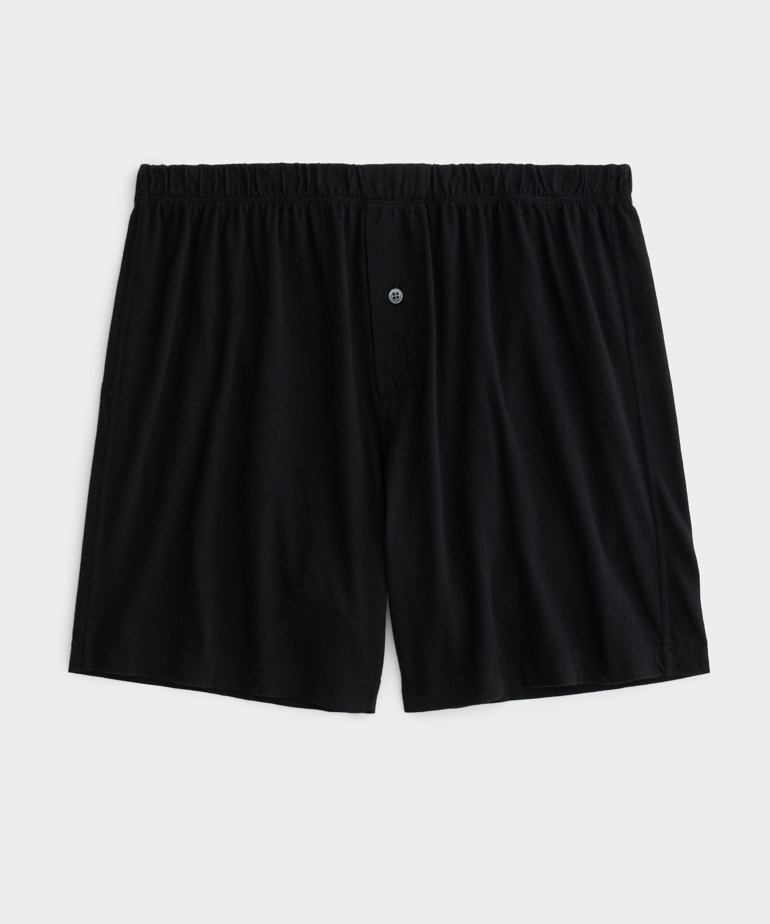 Premium Jersey Knit Boxer Short in Black