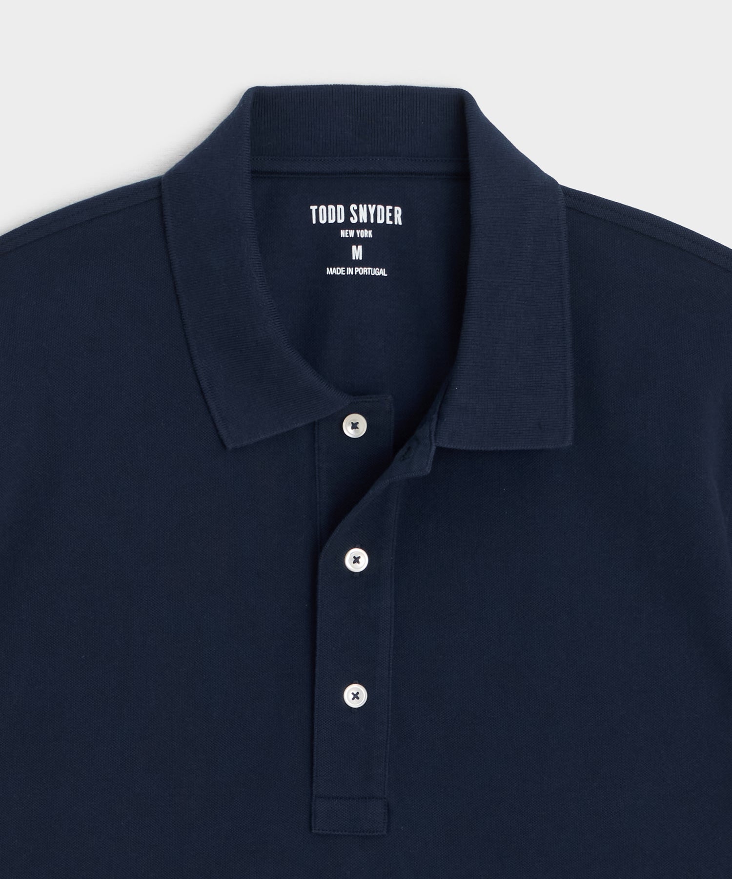 Cotton Pique Polo in Classic Navy – Todd Snyder