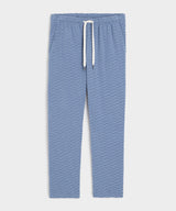 Wave Jacquard Terry Pant in Steel Blue