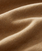 Cotton-Camelhair Fleece Sweatshirt in Camel