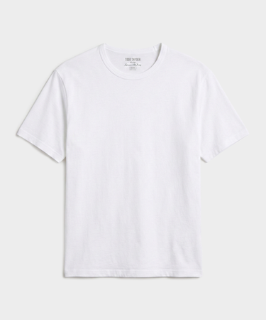 Boxy Luxe Jersey Tee in Off White – Todd Snyder
