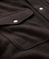 Wool Cashmere Military Shirt in Brown