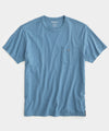Made in L.A. Homespun Slub Pocket T-Shirt in Blue Chip