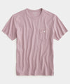 Made in L.A. Homespun Slub Pocket T-Shirt in Dried Lilac