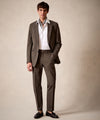 Italian Seersucker Sutton Suit in Brown