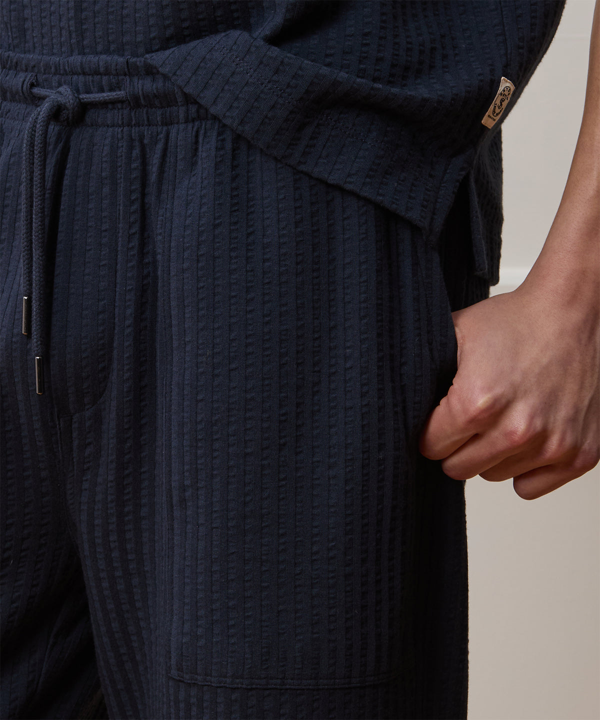 Relaxed Seersucker Pant