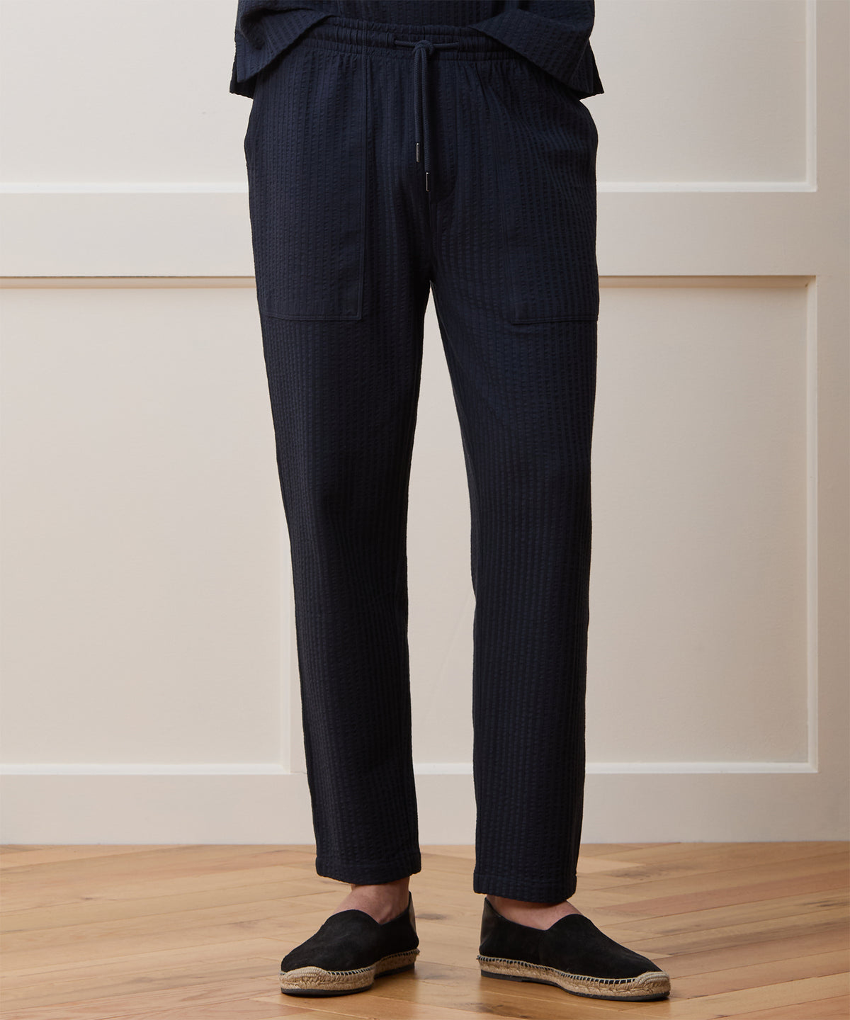 Relaxed Seersucker Pant