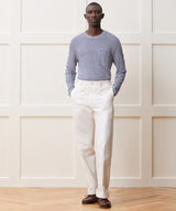 Linen Jersey Striped Pocket Tee