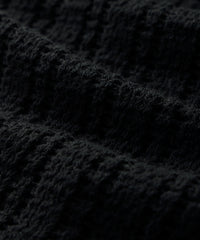 Open-Knit Tank Top in Black