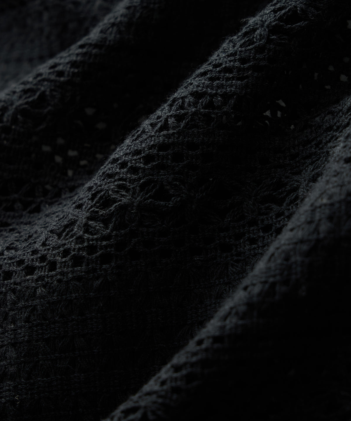 Relaxed Open-Knit Embroidered Cabana Polo