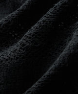 Relaxed Open-Knit Embroidered Cabana Polo