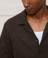 Relaxed Open-Knit Cabana Polo