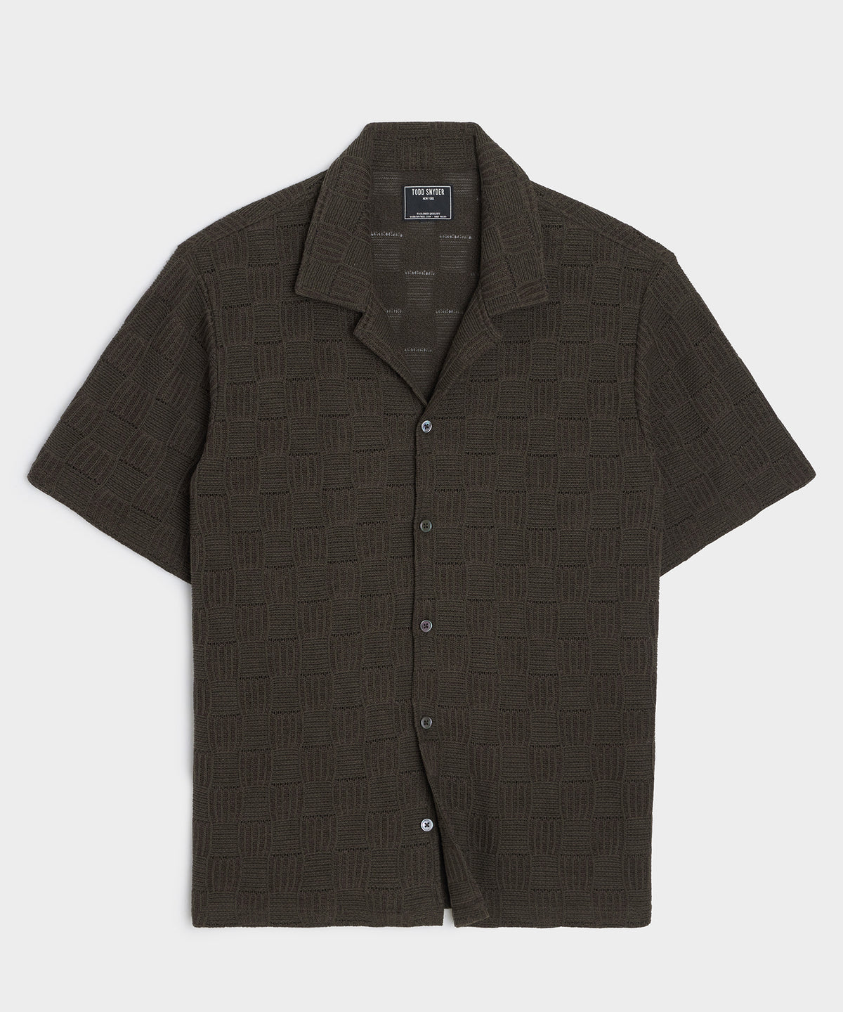 Relaxed Open-Knit Cabana Polo