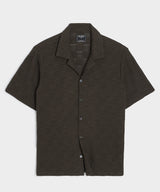 Relaxed Open-Knit Cabana Polo
