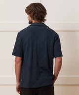 Relaxed Open-Knit Cabana Polo