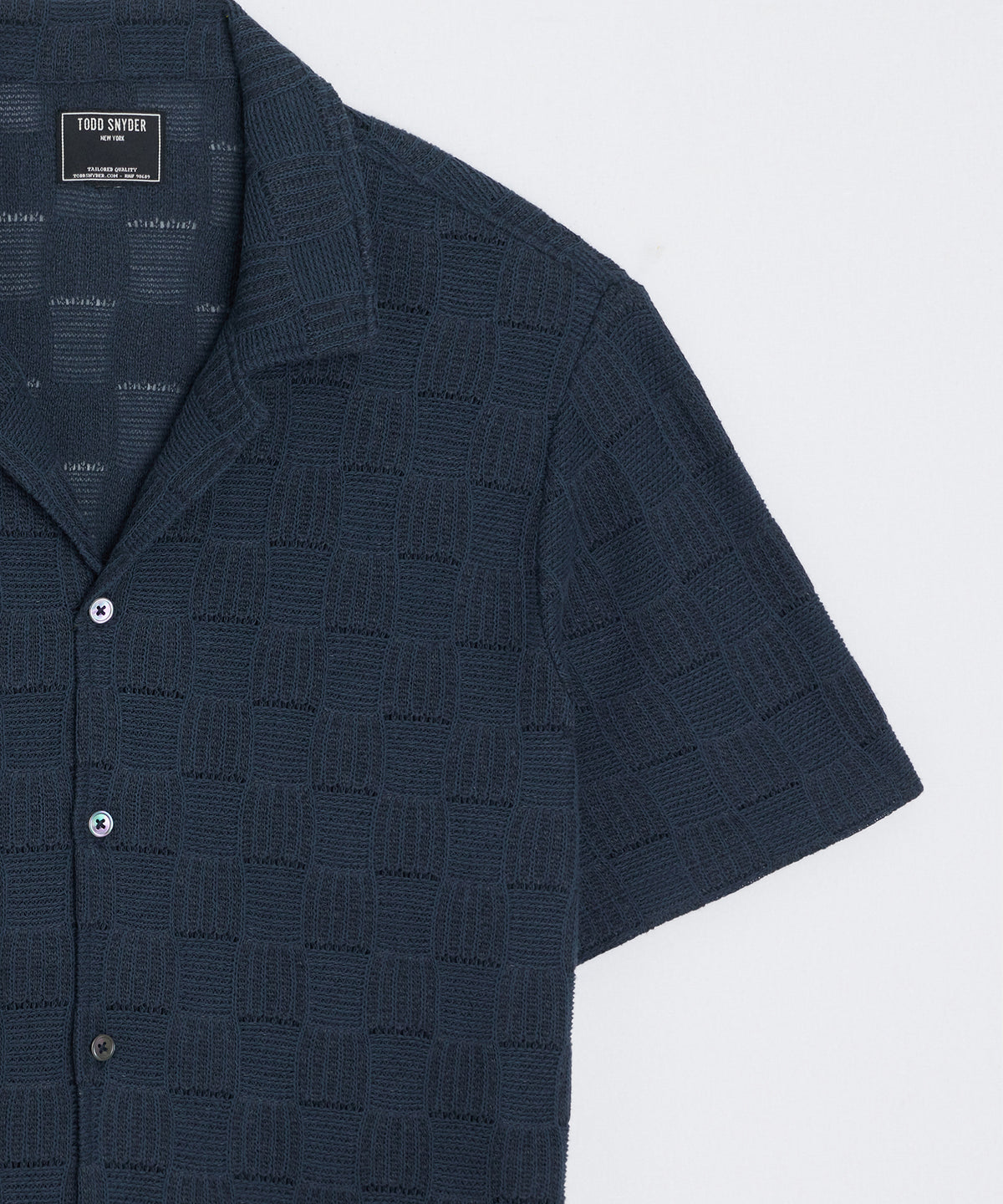 Relaxed Open-Knit Cabana Polo