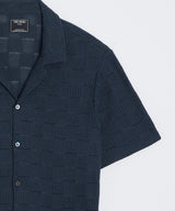 Relaxed Open-Knit Cabana Polo