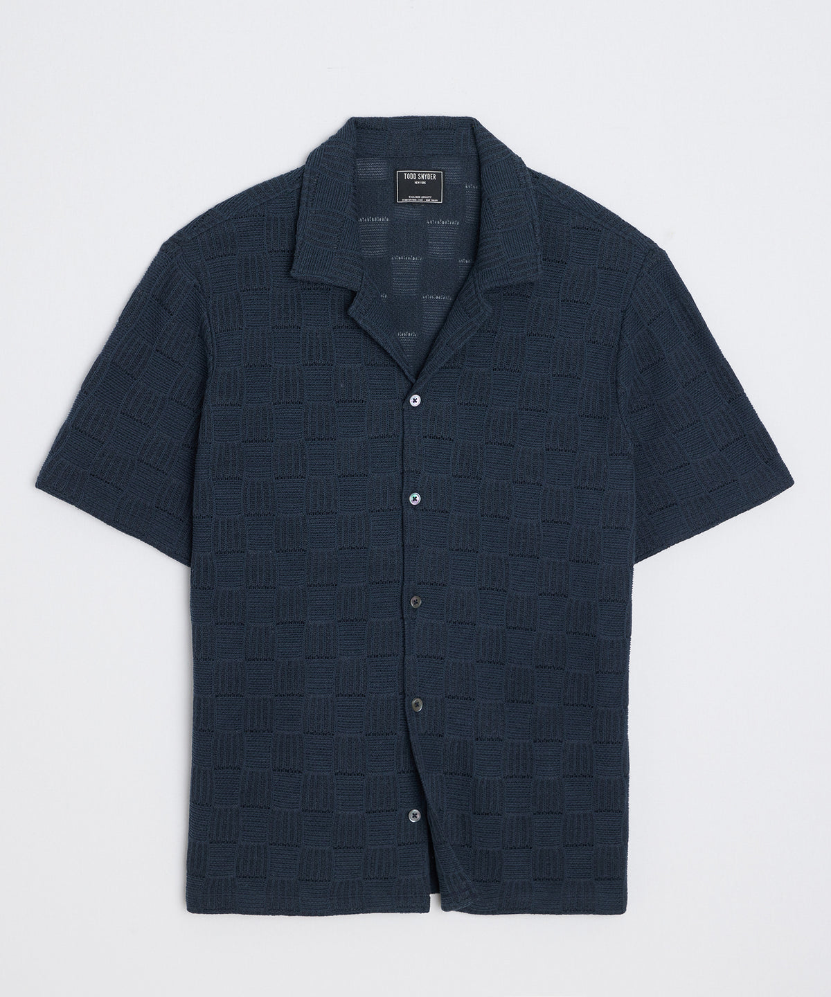 Relaxed Open-Knit Cabana Polo