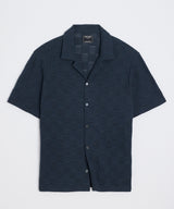 Relaxed Open-Knit Cabana Polo