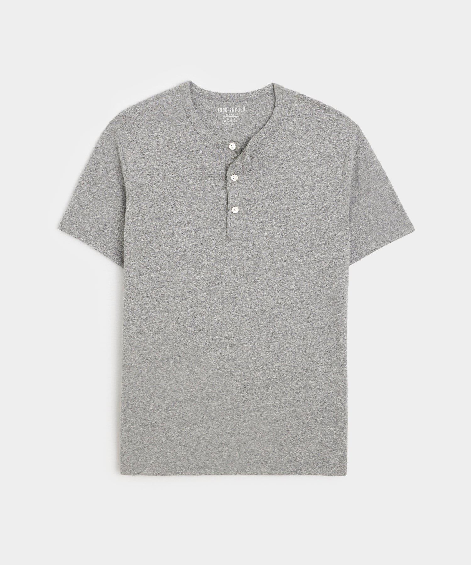Made in L.A. Premium Jersey Henley in Grey Heather – Todd Snyder