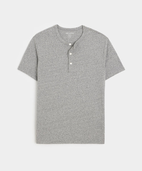Made in L.A. Premium Jersey Henley in Grey Heather – Todd Snyder