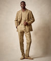 Italian Linen Double Breasted Sutton Suit in Sand
