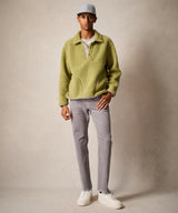 Sherpa Snap Pullover in Limeade