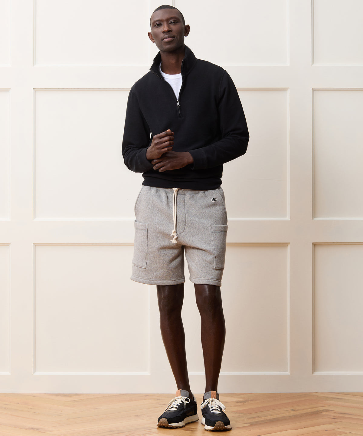 Lightweight Terry Cloth Quarter-Zip