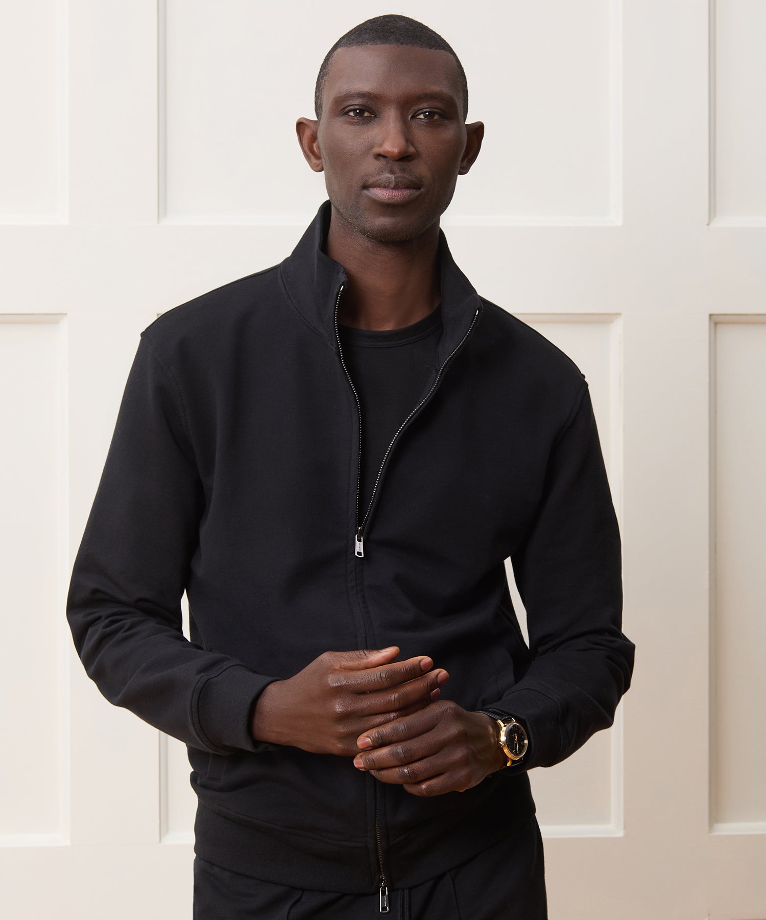 Travel Terry Track Jacket in Black – Todd Snyder
