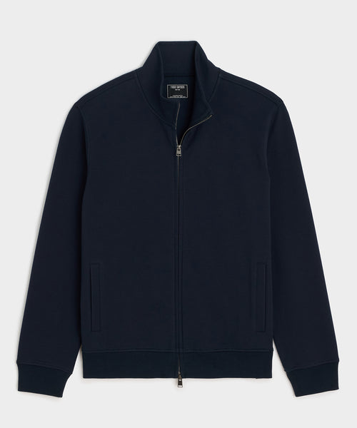 トップス SATUR TRACK ZIP-UP JACKET CLASSIC NAVY Travel Terry Track Jacket in Navy – Todd Snyder