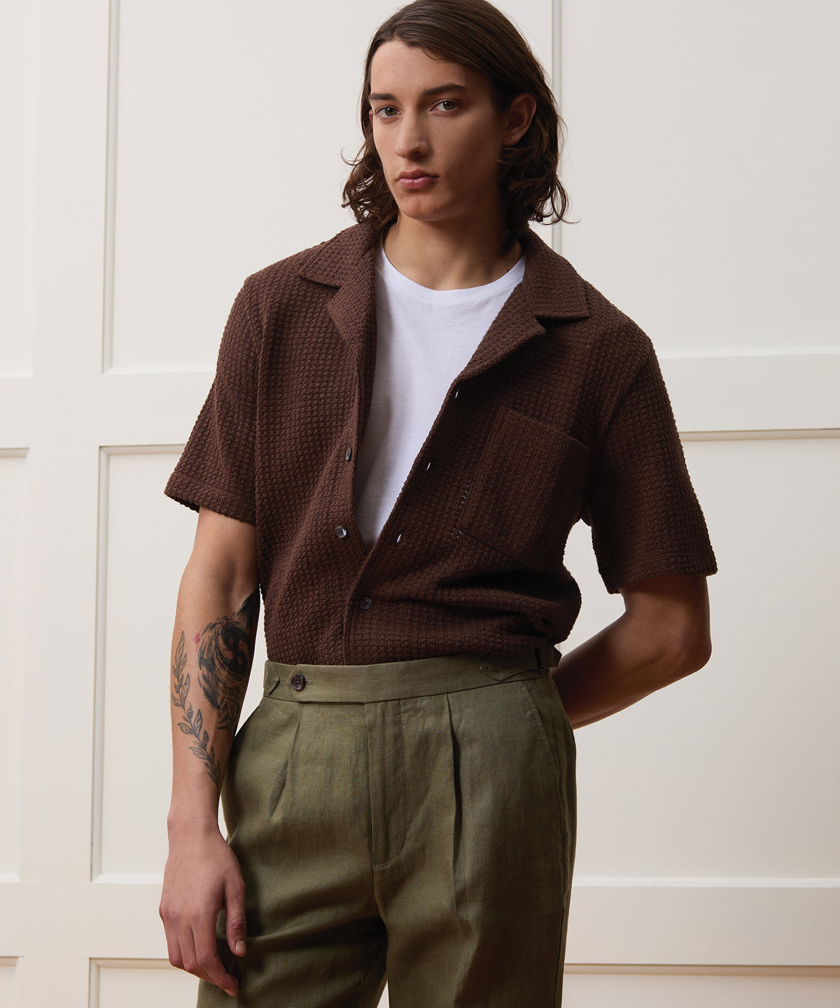 Relaxed Textured Cabana Polo