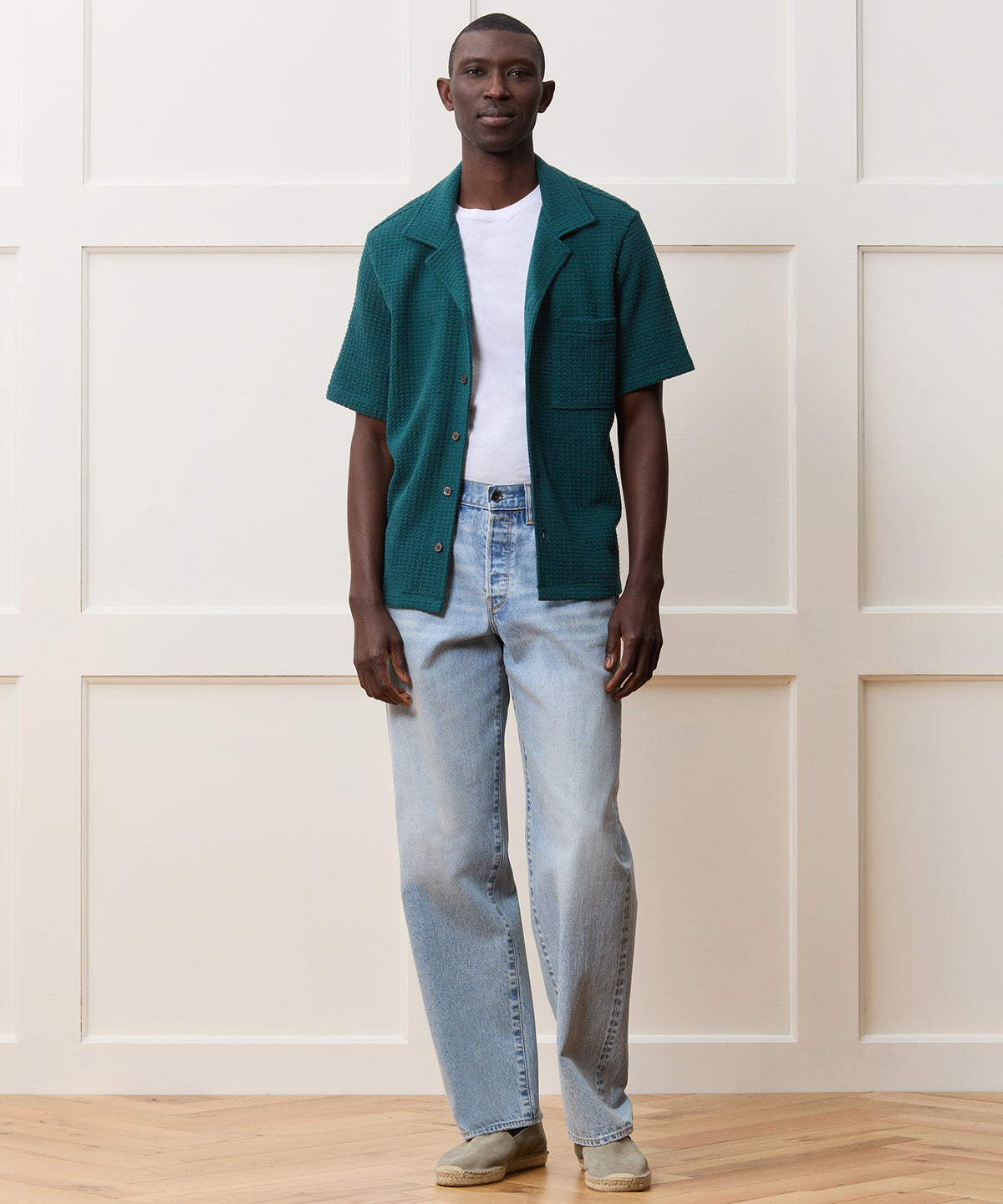 Relaxed Textured Cabana Polo