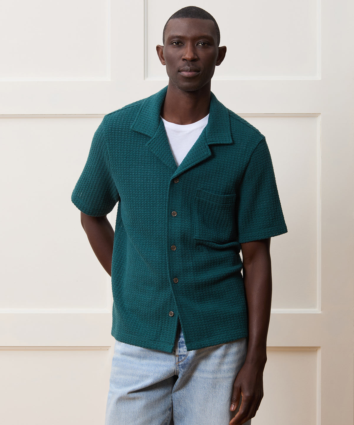 Relaxed Textured Cabana Polo