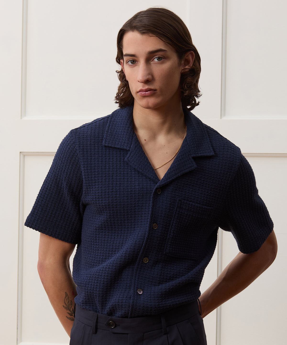 Relaxed Textured Cabana Polo