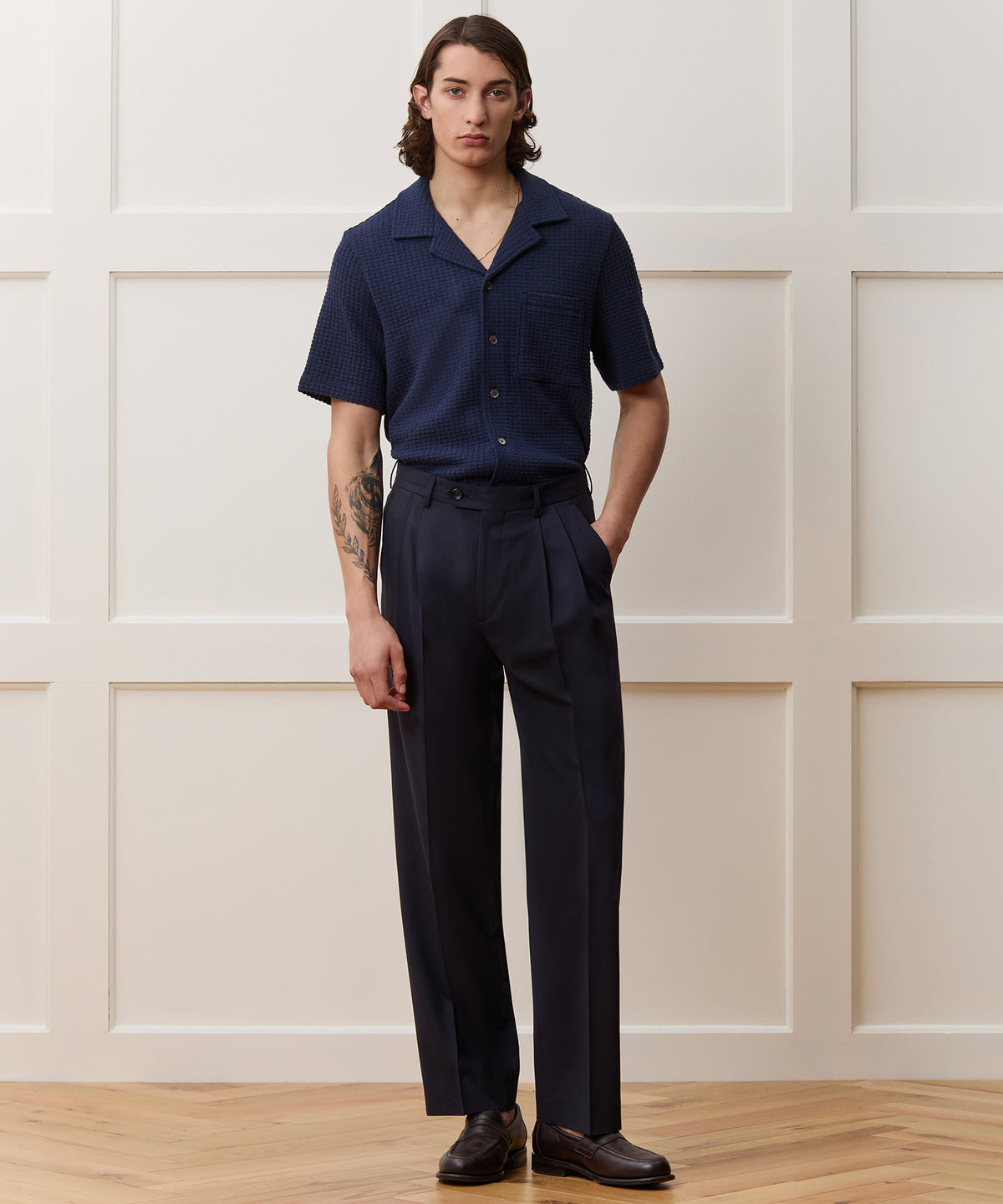 Relaxed Textured Cabana Polo